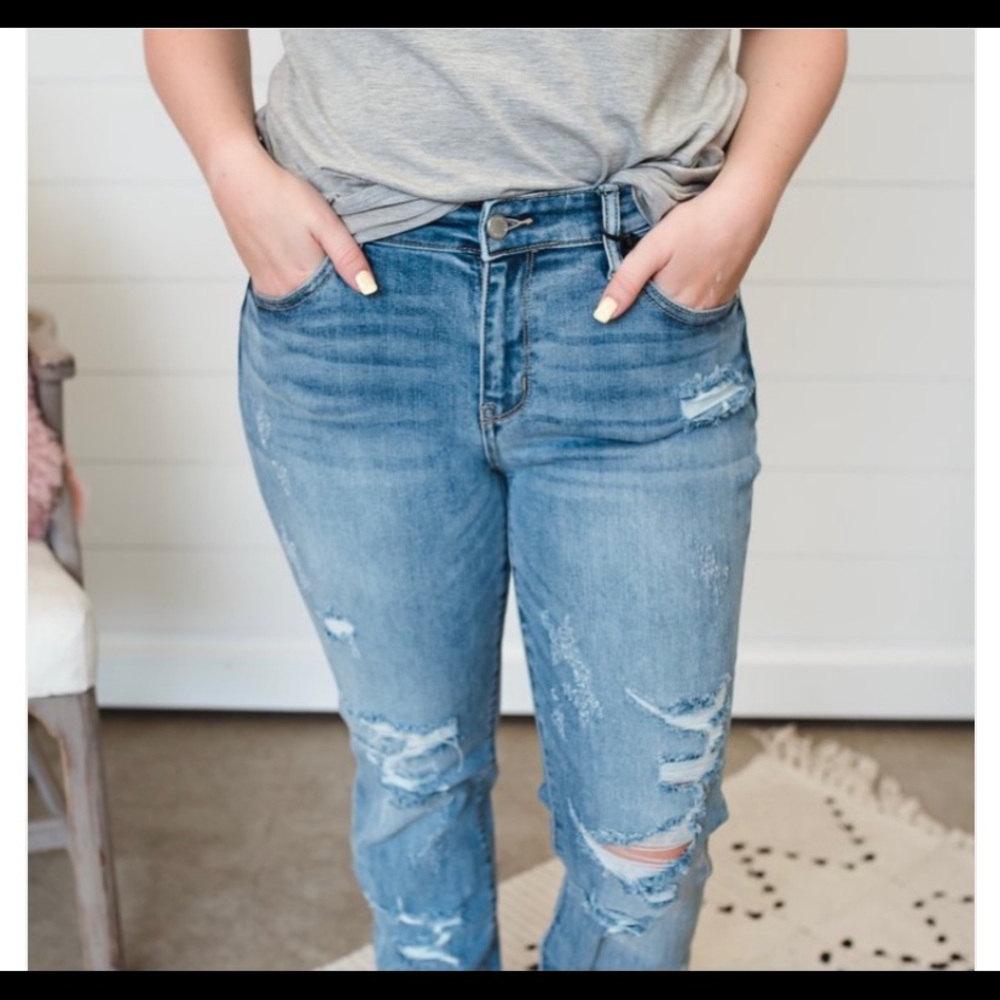 Judy Blue Jeans Mid Rise Boyfriend 18W